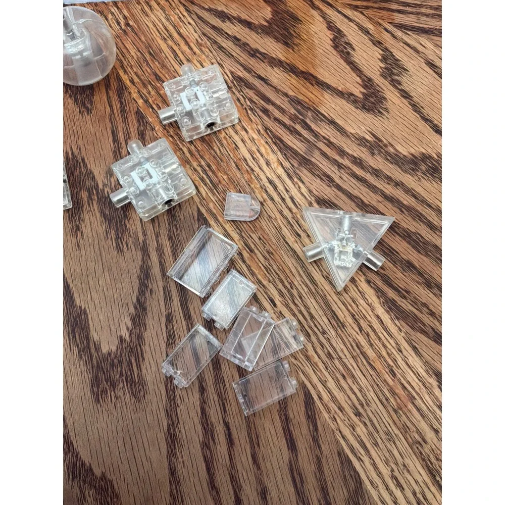 Laser Pegs Unisex Clear Light Up Building Blocks OS Clear